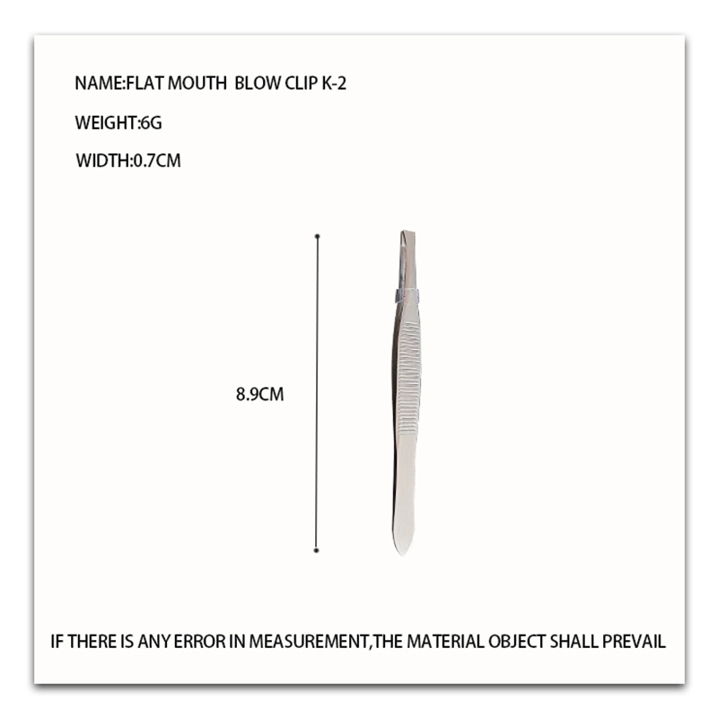 Pinza oblicua para cejas K-1/pinza plana para cejas K-2